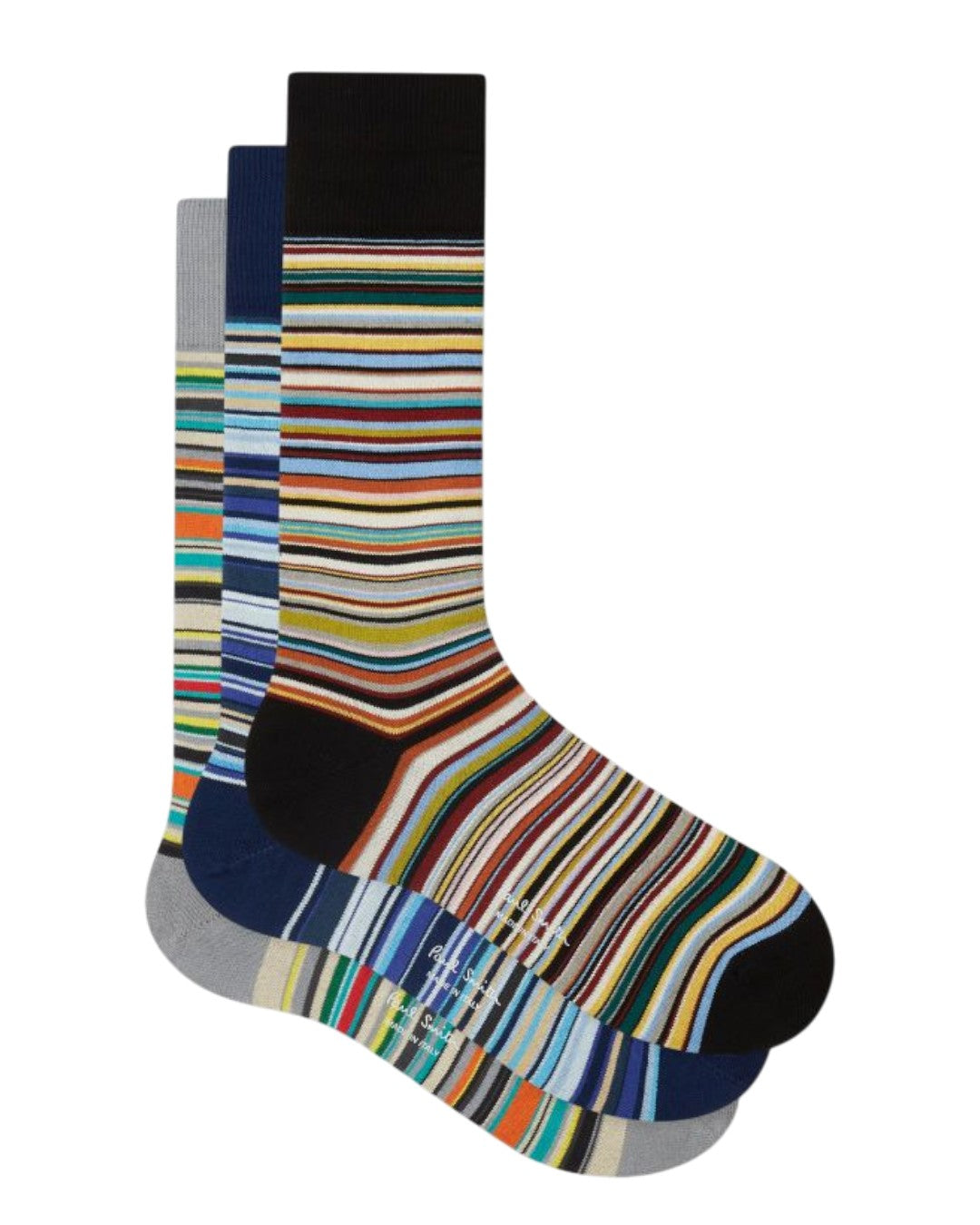 Paul Smith Signature Stripe 3-Pack Sokken Multicolour — drie paar sokken met Signature Stripes