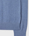 Paul Smith Zebra half-zip trui in grijsblauw, detail boord en manchet