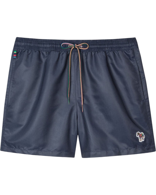 Paul Smith Blue Zebra Shorts in navy met trekkoord en zebralogo