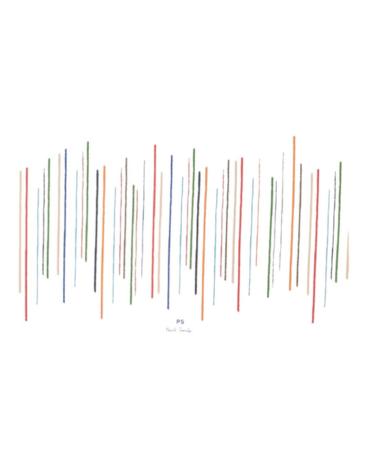 White Casual Fit Stripe T-shirt