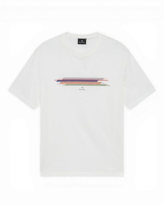 White Stripe Casual Fit T-shirt