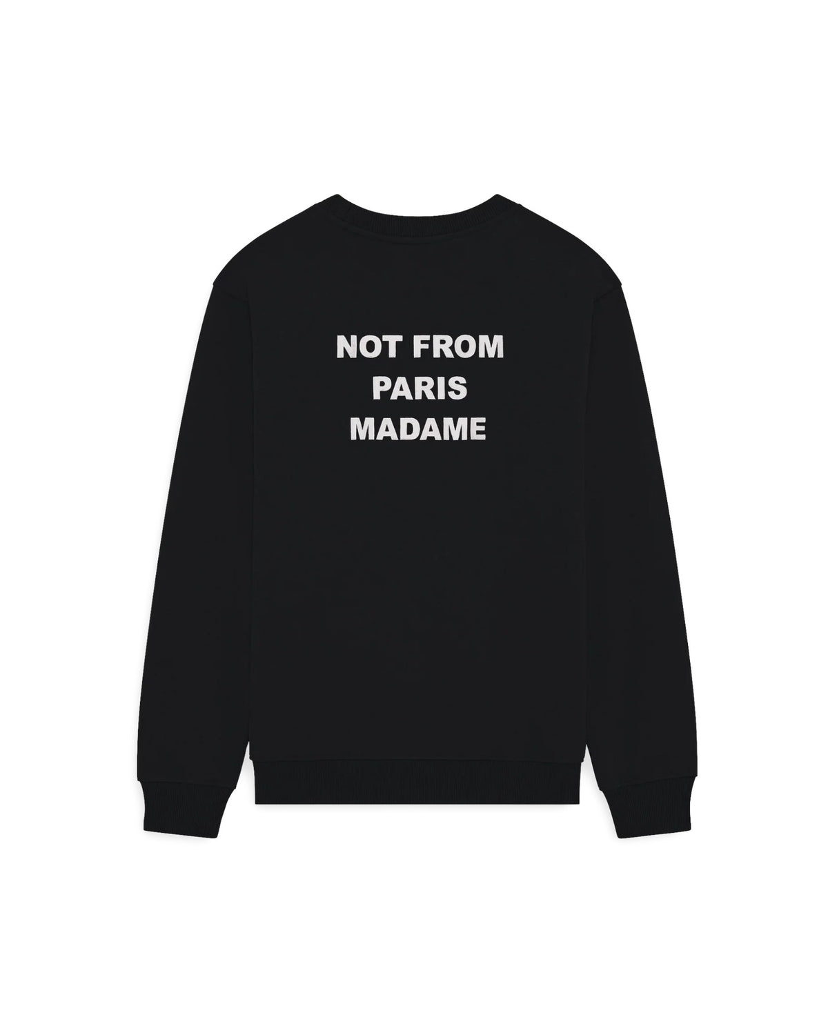 Drôle de Monsieur Bold Slogan Sweatshirt Black productfoto 1 bij Checkpoint Mol