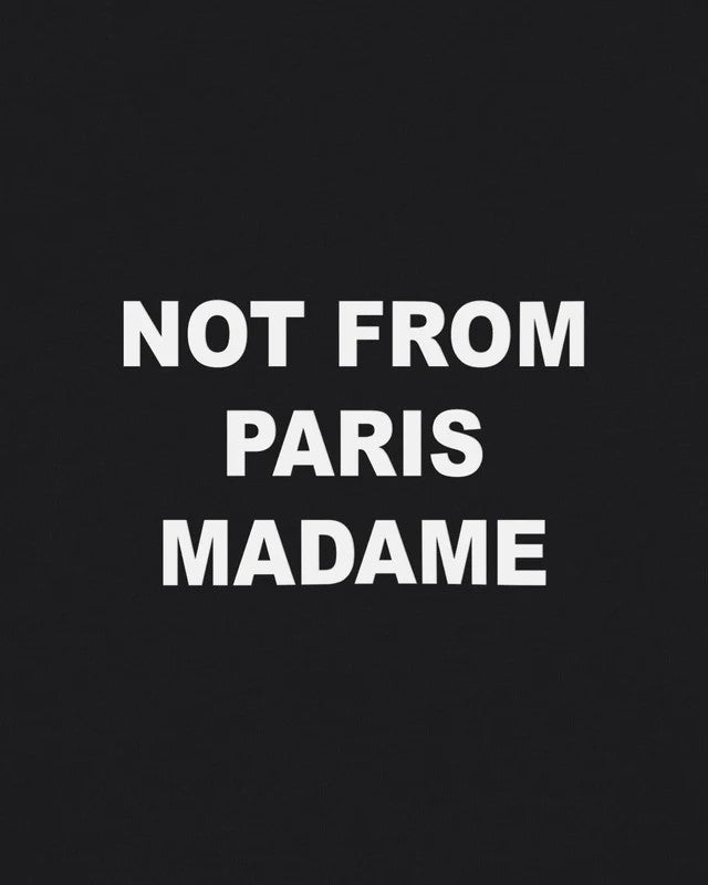 Drôle de Monsieur Bold Slogan Sweatshirt Black productfoto 3 bij Checkpoint Mol