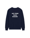 Drôle de Monsieur Bold Slogan Sweatshirt Navy productfoto 1 bij Checkpoint Mol