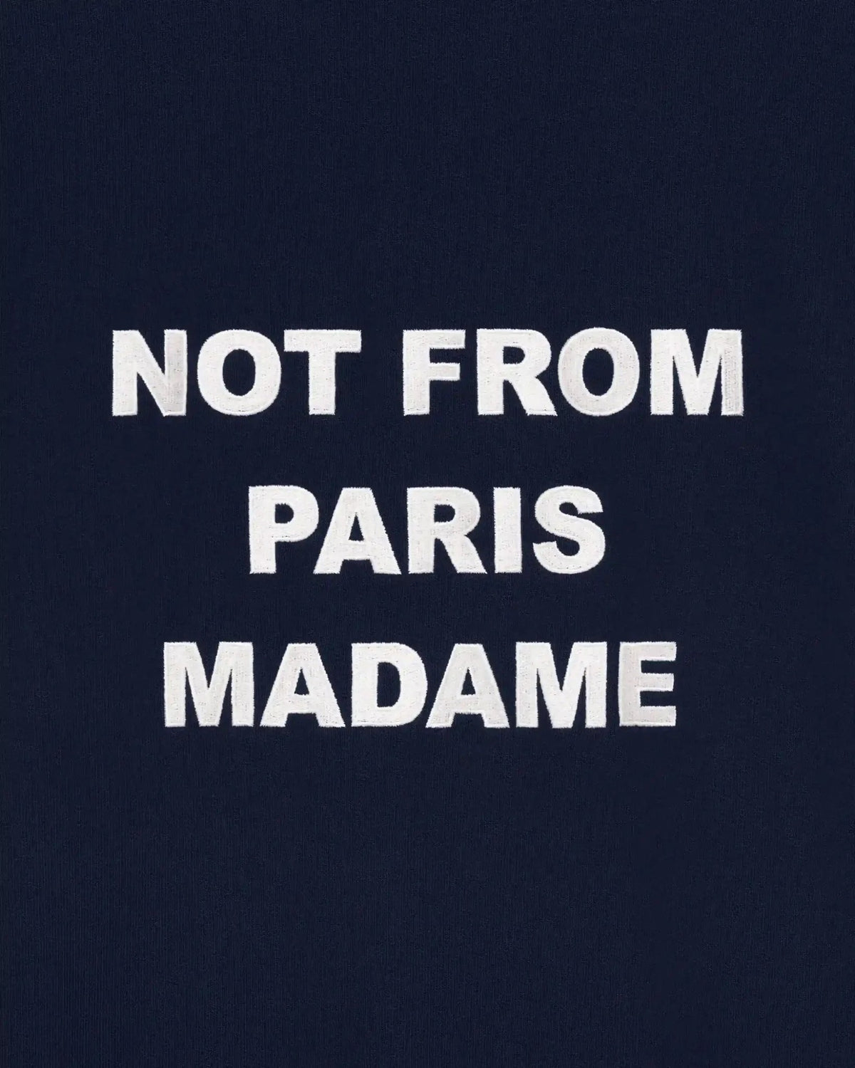 Drôle de Monsieur Bold Slogan Sweatshirt Navy productfoto 3 bij Checkpoint Mol