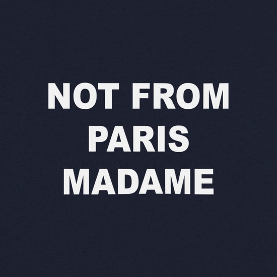 Drôle de Monsieur Bold Slogan T-shirt Navy productfoto 3 bij Checkpoint Mol