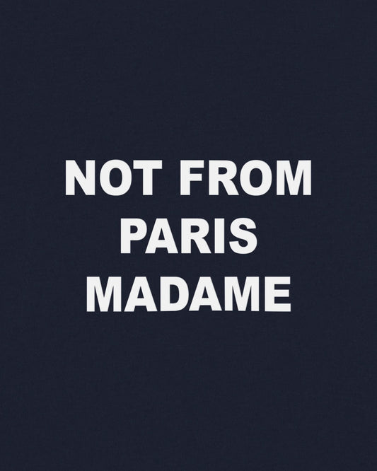 Drôle de Monsieur Bold Slogan T-shirt Navy productfoto 3 bij Checkpoint Mol