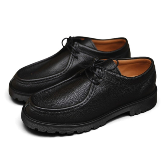 Playboy Shoes Malo zwarte moc-toe schoen in zijaanzichtvan 2 paar