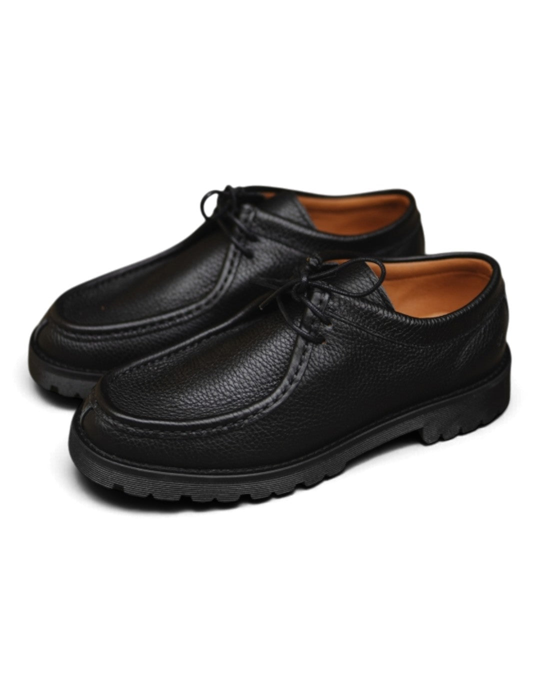 Playboy Shoes Malo zwarte moc-toe schoen in zijaanzichtvan 2 paar