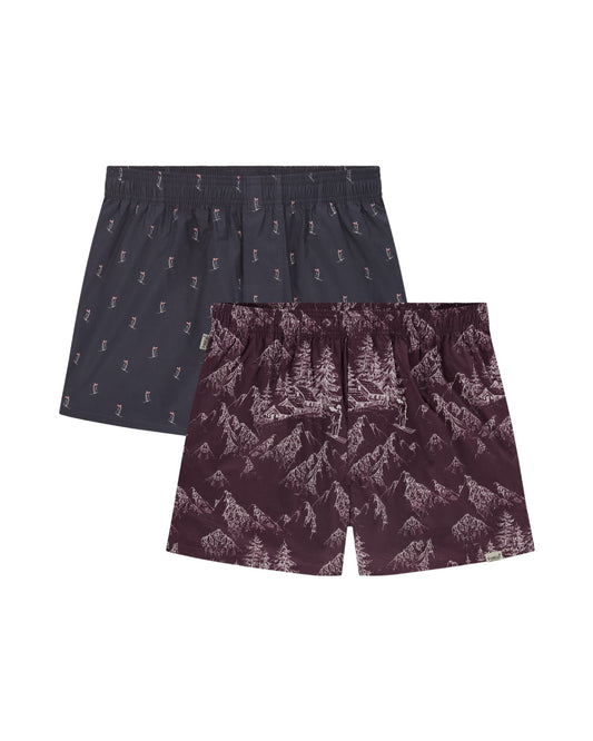 Pockies 2-Pack Cabin Boxers Mixed Colors – productfoto 1