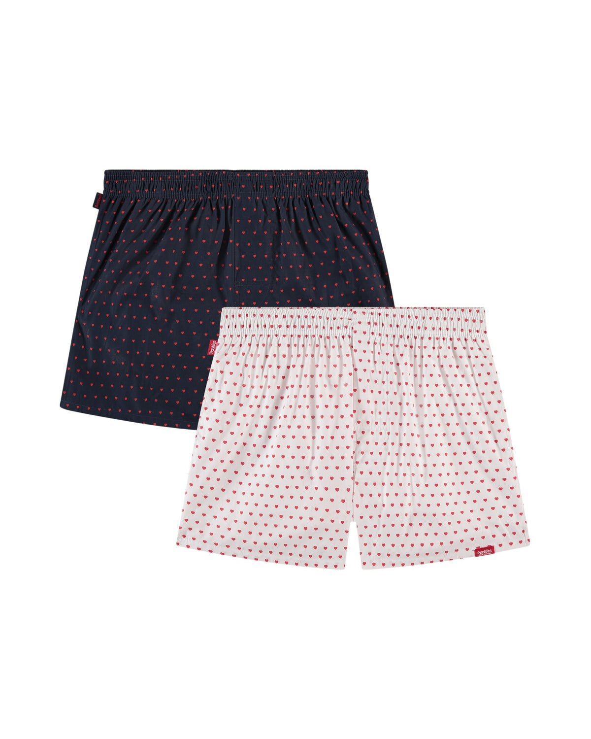 Pockies 2-Pack Lovely Boxers Red Navy – productfoto 1