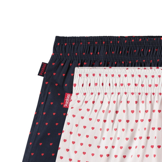 Pockies 2-Pack Lovely Boxers Red Navy – productfoto 5