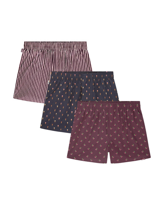 Pockies 3-Pack Mediocre Boxers Mixed Colors – productfoto 1