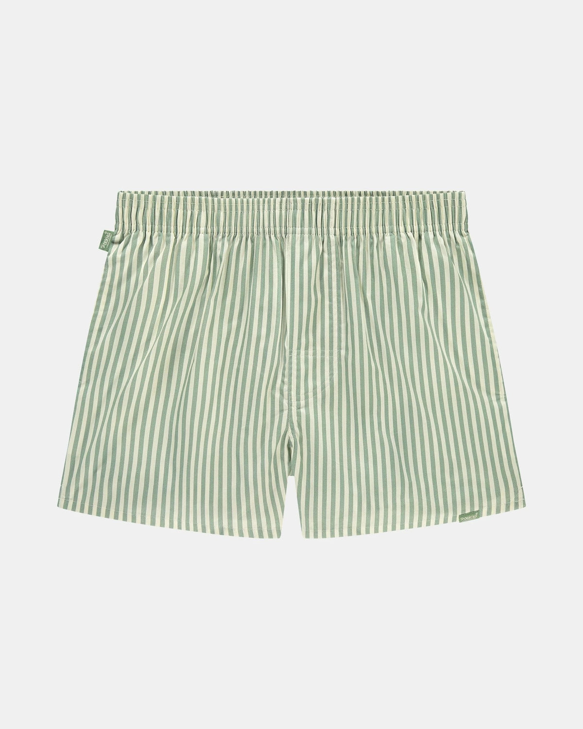 Pockies Green Striped Boxer Shorts – productfoto 1