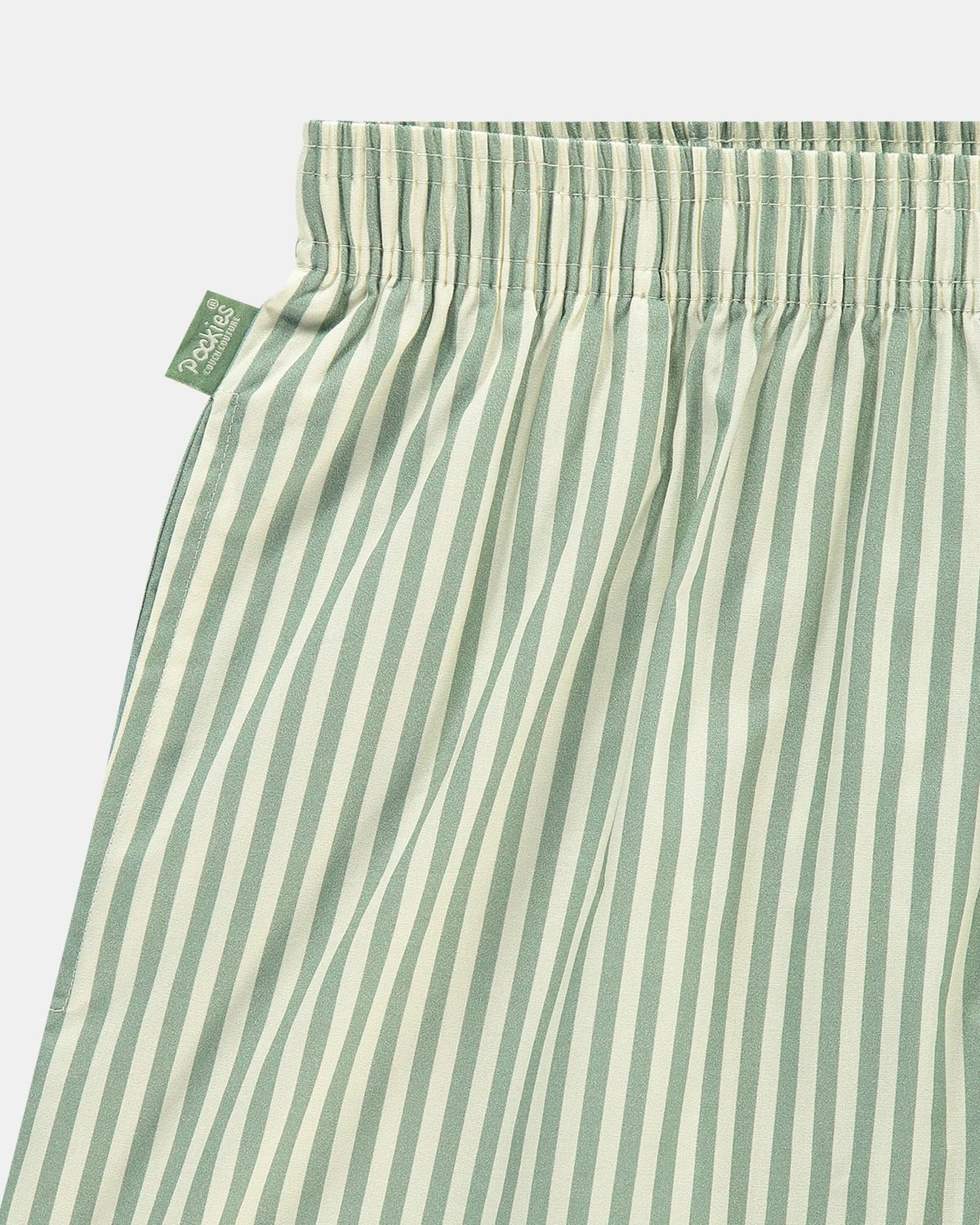 Pockies Green Striped Boxer Shorts – productfoto 2