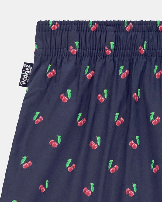 Pockies Navy Cherry Boxer Shorts – productfoto 2