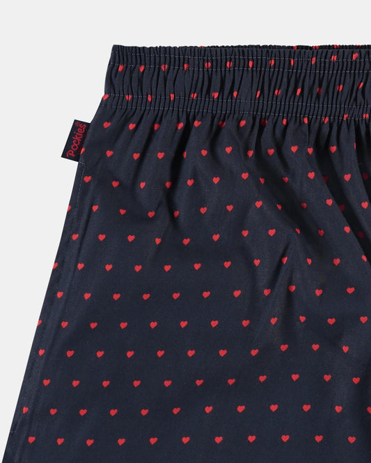 Pockies Navy Love Boxer Shorts – productfoto 2