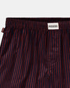 Pockies Navy Red Striped Boyfriend Boxer Shorts – productfoto 2