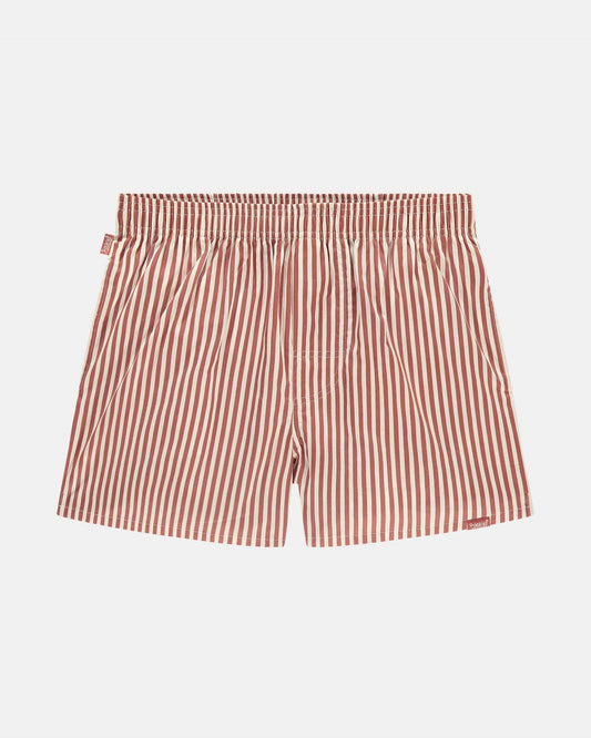 Pockies Terracotta White Striped Boxer Shorts – productfoto 1