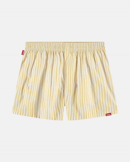 Pockies Yellow White Striped Boxer Shorts – productfoto 1