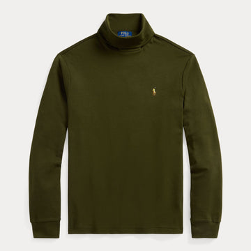 Polo Ralph Lauren Loden Soft Cotton Turtleneck Long Sleeve T-shirt – vooraanzicht