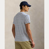 Polo Ralph Lauren White Old Royal Stripe Jersey Custom Slim Fit T-shirt – productbeeld 3