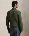 Polo Ralph Lauren Cotton-Wool Half-Zip Olive Shrub Heather – productbeeld 4