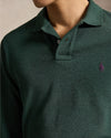 Polo Ralph Lauren Custom Slim Fit Mesh Polo Scotch Pine Heather – productbeeld 5
