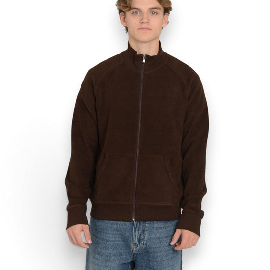 Polo Ralph Lauren Fleece Full-Zip Sweater Brown – productbeeld 1
