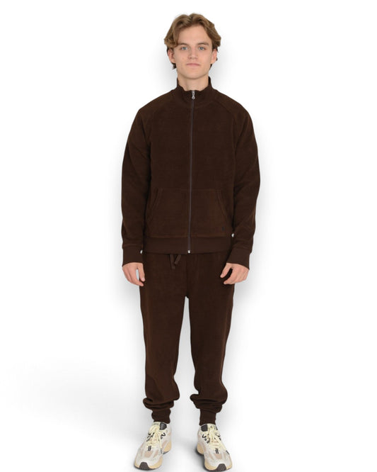 Polo Ralph Lauren Fleece Full-Zip Sweater Brown – productbeeld 2