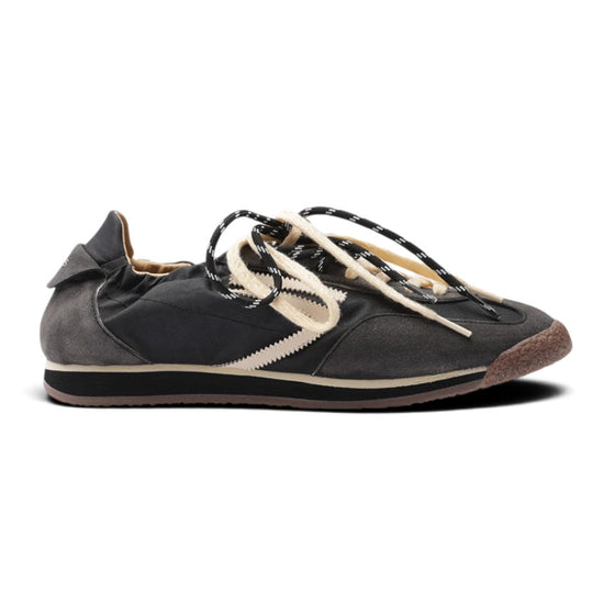 PURAAI Panther herensneaker Dirty Black - zijaanzicht