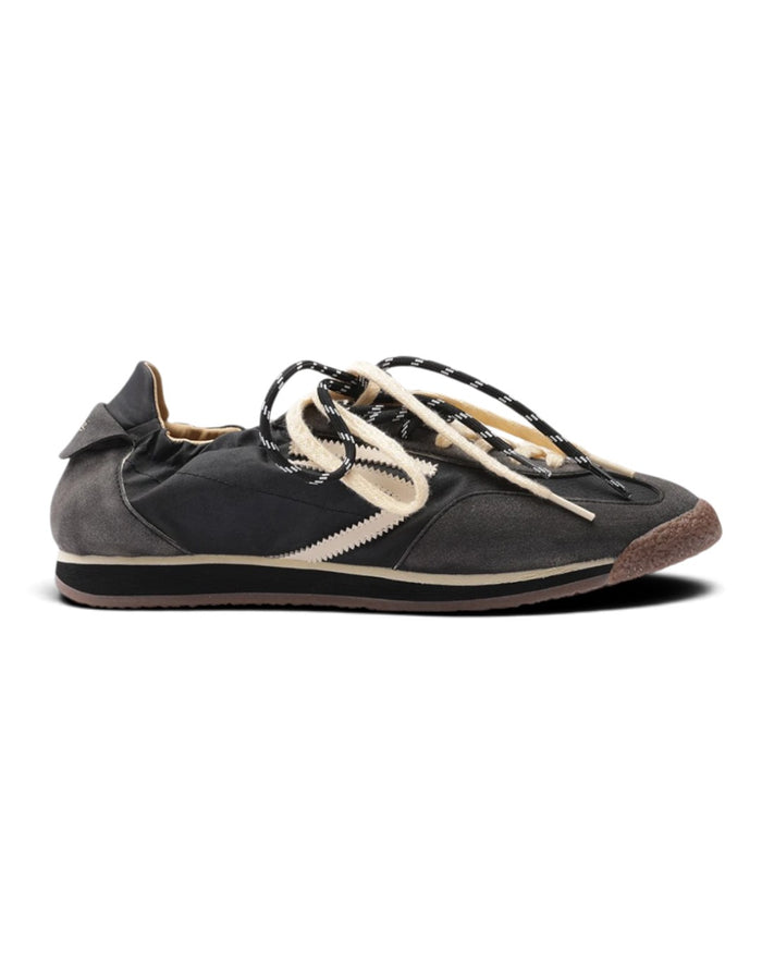 PURAAI Panther herensneaker Dirty Black - zijaanzicht