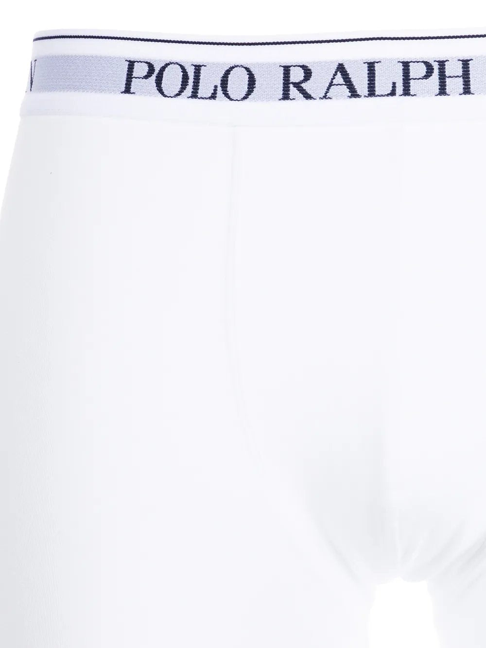 Ralph Lauren witte boxershorts, detail van logotailleband en stof