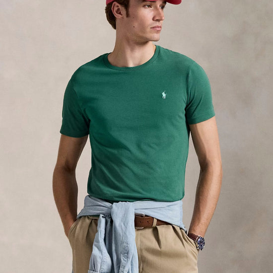Ralph Lauren Custom Slim Fit T-shirt Antique Green - productfoto 2