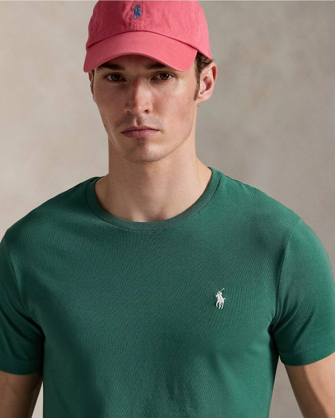 Ralph Lauren Custom Slim Fit T-shirt Antique Green - productfoto 3