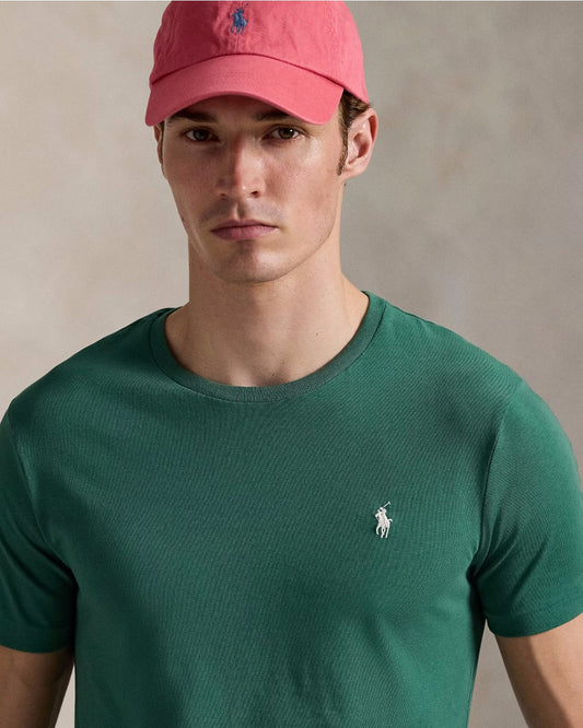 Ralph Lauren Custom Slim Fit T-shirt Antique Green - productfoto 3