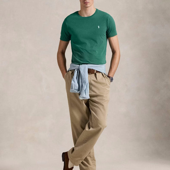 Ralph Lauren Custom Slim Fit T-shirt Antique Green - productfoto 5
