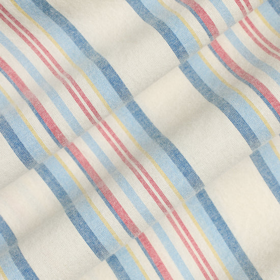 Ralph Lauren Striped Chambray Camp Shirt Off White Red – productbeeld 3