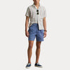 Ralph Lauren Striped Chambray Camp Shirt Off White Red – productbeeld 4