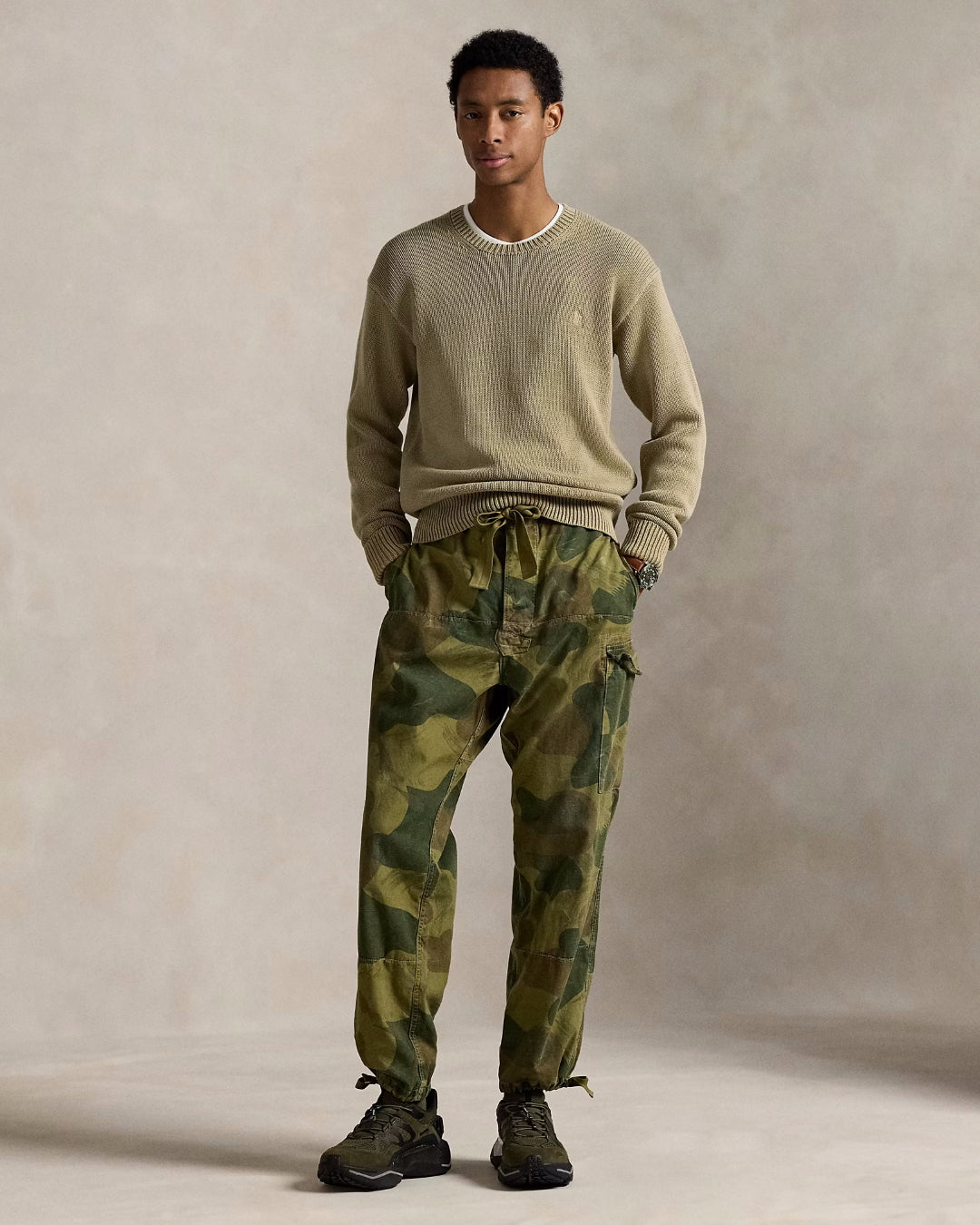 Ralph Lauren Cotton Pullover Surrey Tan – productbeeld 3