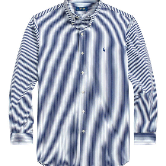 Ralph Lauren Bi-Stretch Poplin Hemd Navy White – productfoto 1 | Checkpoint Mol