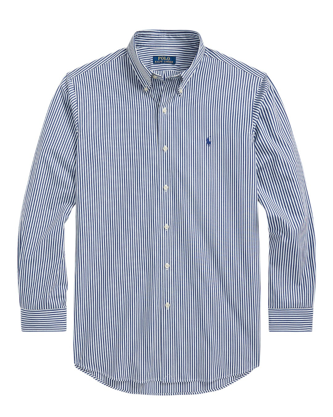 Ralph Lauren Bi-Stretch Poplin Hemd Navy White – productfoto 1 | Checkpoint Mol