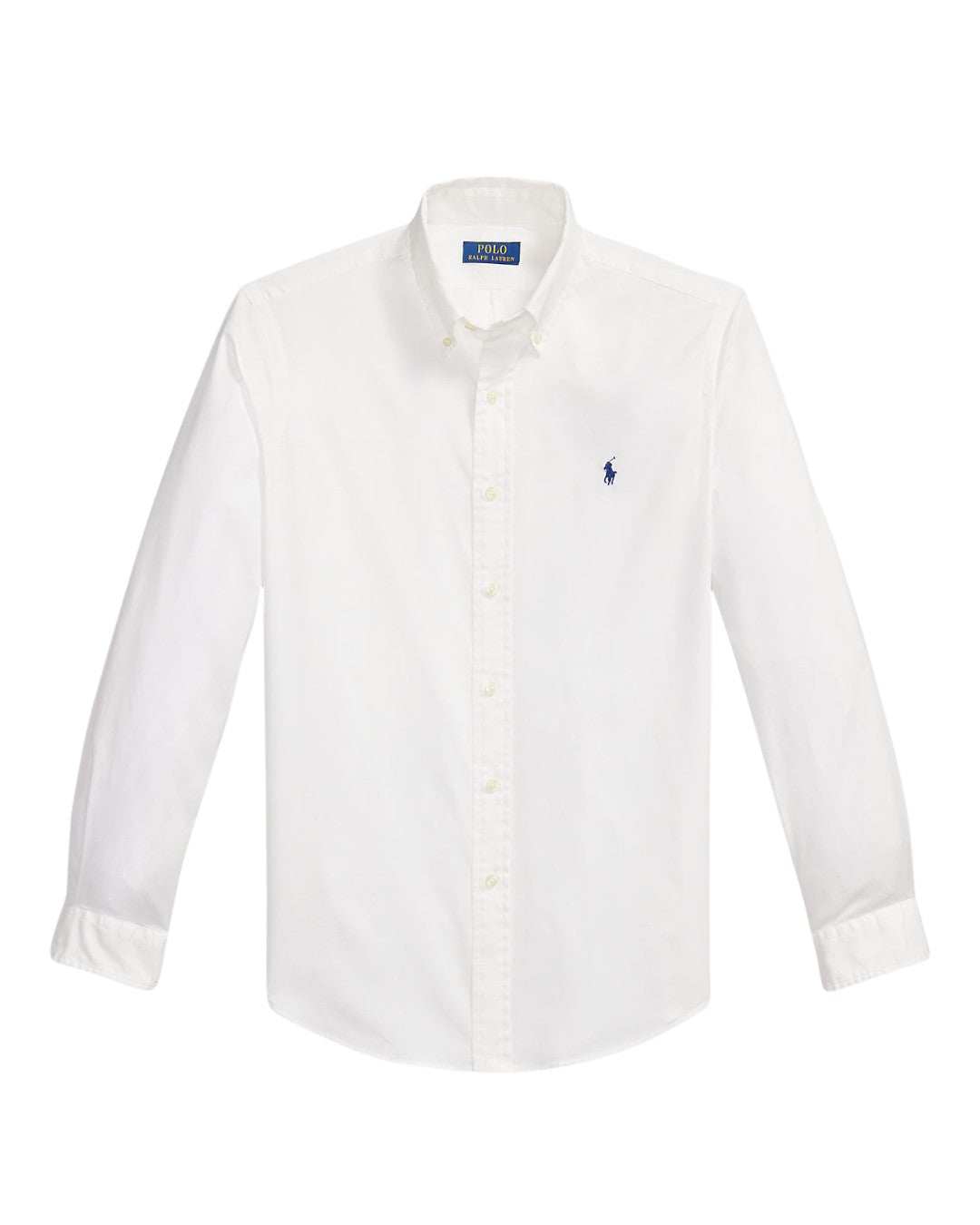 Ralph Lauren wit hemd met borstlogo, productfoto vooraanzicht