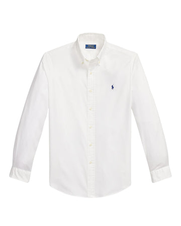 Ralph Lauren wit hemd met borstlogo, productfoto vooraanzicht