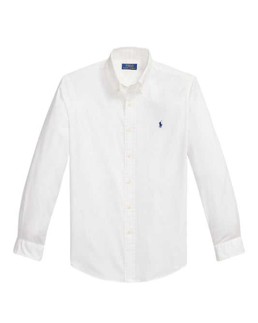 Ralph Lauren wit hemd met borstlogo, productfoto vooraanzicht