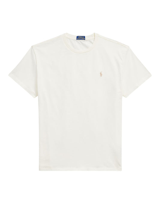 Ralph Lauren Custom Slim Fit Jersey T-Shirt Cream – productfoto 1 | Checkpoint Mol