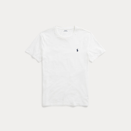 Ralph Lauren wit T-shirt met ronde hals en borstlogo, productfoto vooraanzicht