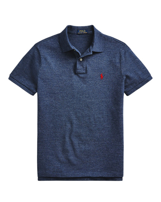 Ralph Lauren Custom Slim Fit Mesh Polo Classic Royal Heather – productfoto 1 | Checkpoint Mol