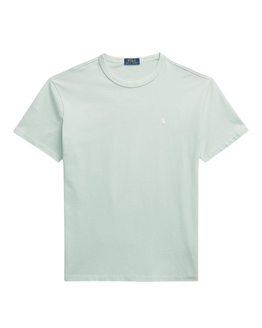 Ralph Lauren mintgroen T-shirt met licht borstlogo, productfoto vooraanzicht