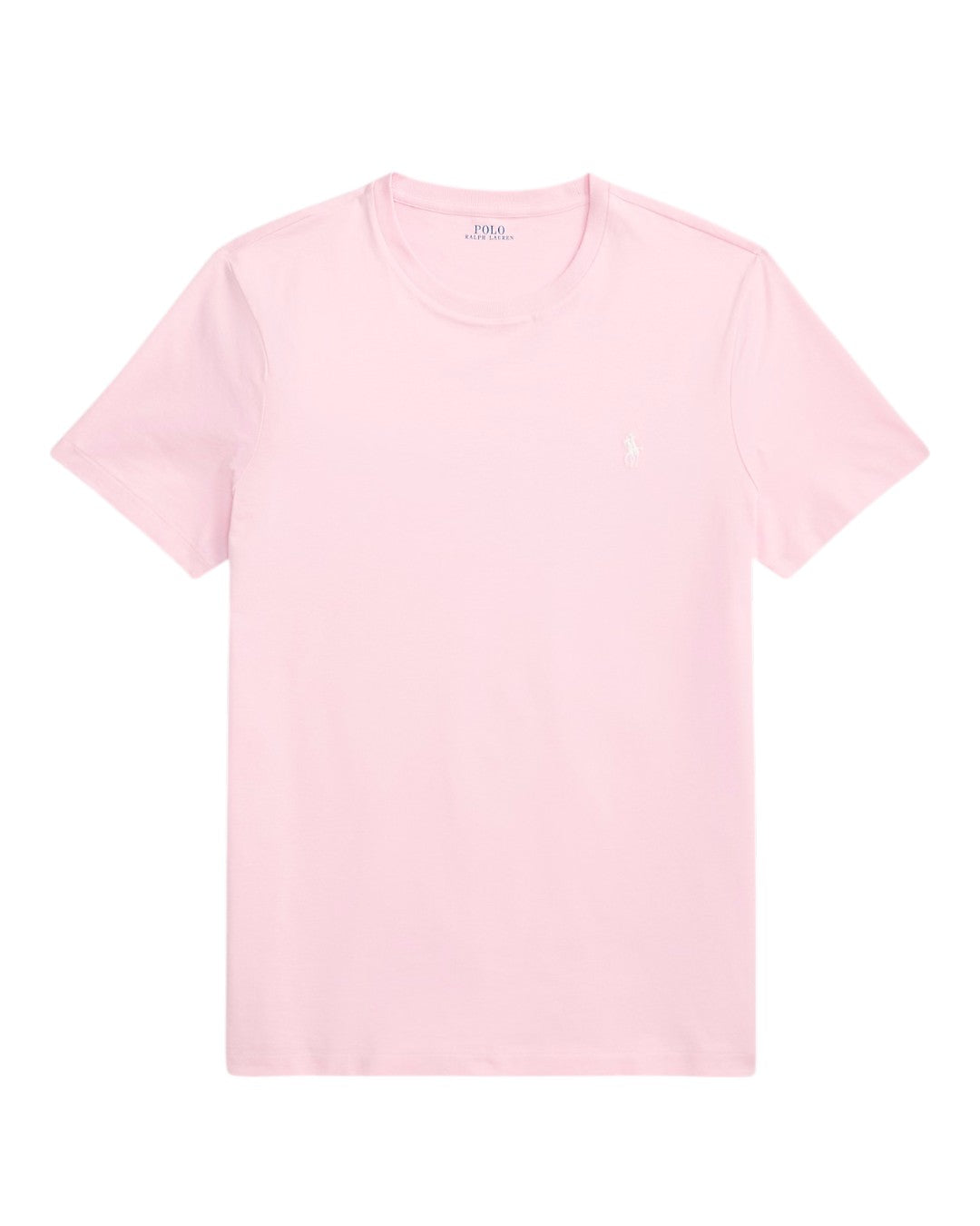 Ralph Lauren lichtroze T-shirt met borstlogo, productfoto vooraanzicht